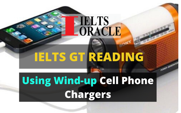 GT Reading Using Wind-up Cell Phone Chargers