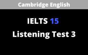IELTS Cambridge 15 Listening test 3 | Employment agency Possible jobs IELTS listening