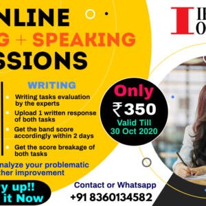 IELTS Online speaking + Writing session