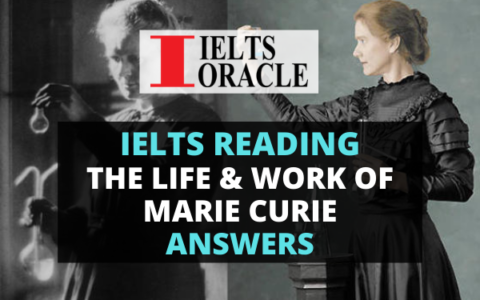 the life and work of marie curie reading answers