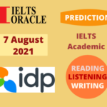 07 August 2021 Ielts Prediction