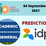 04 September 2021 Ielts Prediction