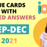 Cue Cards September To December 2021